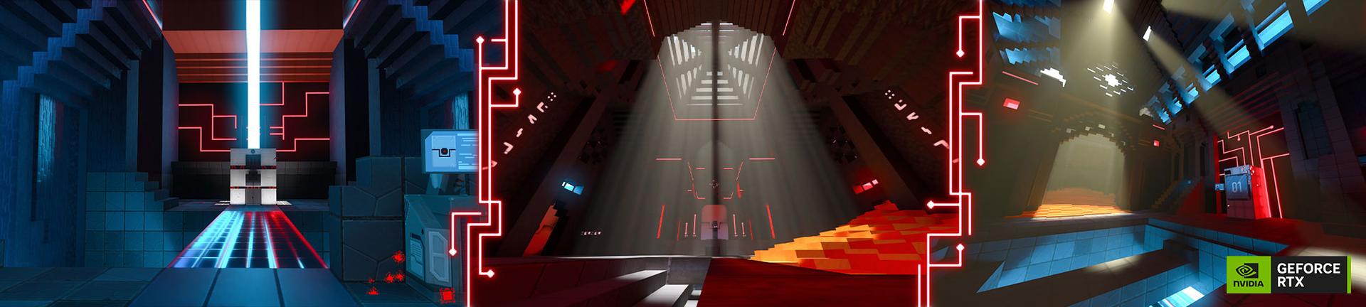 Panorama of the Minecraft Bedrock Marketplace product The Redstone Temple created by Gamemode One.
