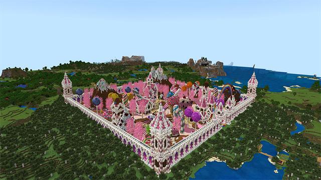 Screenshot of the Minecraft Bedrock Marketplace product Candy Paradise created by Gearblocks.