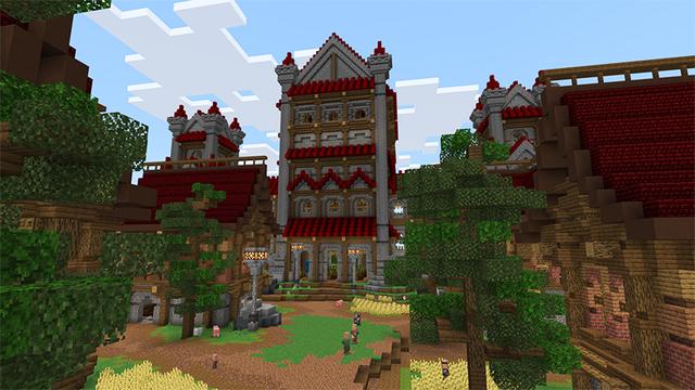 Screenshot of the Minecraft Bedrock Marketplace product Castle Village created by Gearblocks.