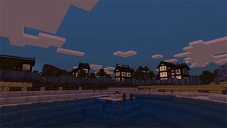 Screenshot of the Minecraft Bedrock Marketplace product Dark Village created by Gearblocks.