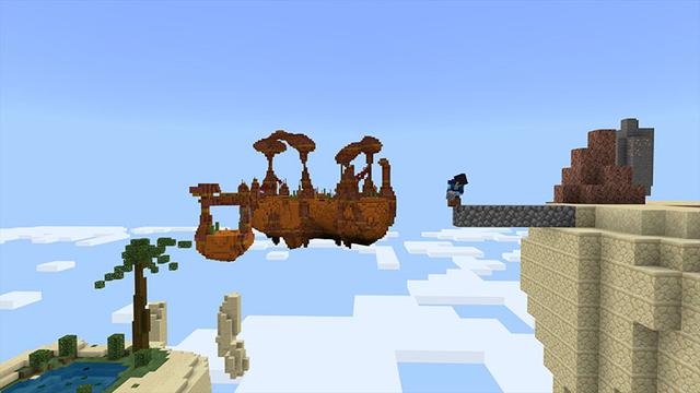 Screenshot of the Minecraft Bedrock Marketplace product Desert Skyblock created by Gearblocks.