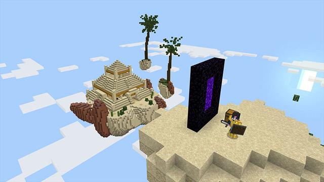 Screenshot of the Minecraft Bedrock Marketplace product Desert Skyblock created by Gearblocks.