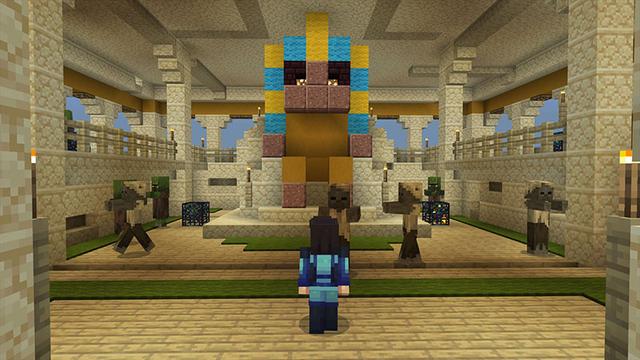 Screenshot of the Minecraft Bedrock Marketplace product Desert Skyblock created by Gearblocks.