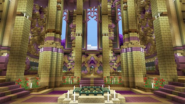Screenshot of the Minecraft Bedrock Marketplace product End Temple created by Gearblocks.