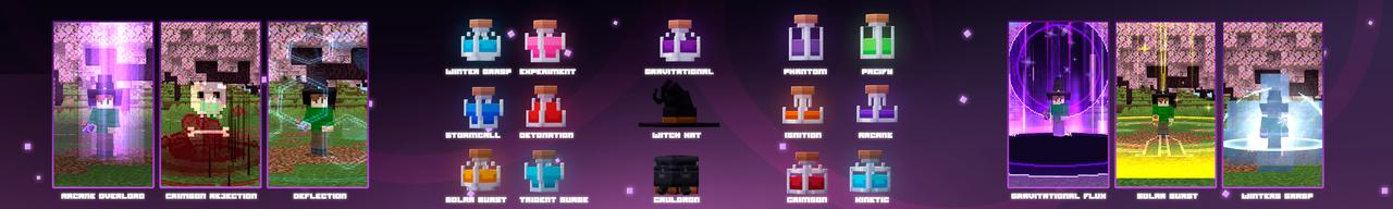 Panorama of the Minecraft Bedrock Marketplace product Experimental Alchemy created by Gearblocks.