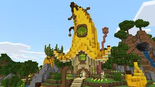 Screenshot of the Minecraft Bedrock Marketplace product Fruit Village created by Gearblocks.
