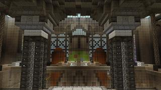 Screenshot of the Minecraft Bedrock Marketplace product Futuristic Secret Base created by Gearblocks.