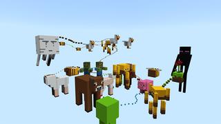 Screenshot of the Minecraft Bedrock Marketplace product Giant Parkour Mobs created by Gearblocks.