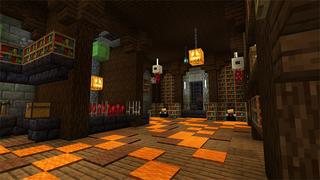 Screenshot of the Minecraft Bedrock Marketplace product Hallowen Secret Base created by Gearblocks.