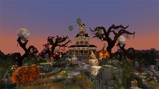 Screenshot of the Minecraft Bedrock Marketplace product Hallowen Secret Base created by Gearblocks.