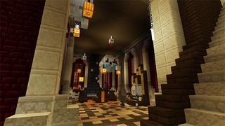 Screenshot of the Minecraft Bedrock Marketplace product Hallowen Secret Base created by Gearblocks.