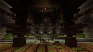 Screenshot of the Minecraft Bedrock Marketplace product Hallowen Secret Base created by Gearblocks.