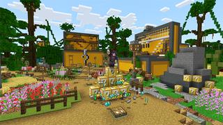 Screenshot of the Minecraft Bedrock Marketplace product Jungle Chest City created by Gearblocks.