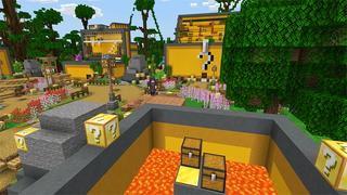 Screenshot of the Minecraft Bedrock Marketplace product Jungle Chest City created by Gearblocks.