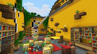 Screenshot of the Minecraft Bedrock Marketplace product Jungle Chest City created by Gearblocks.