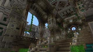 Screenshot of the Minecraft Bedrock Marketplace product Jungle Town created by Gearblocks.
