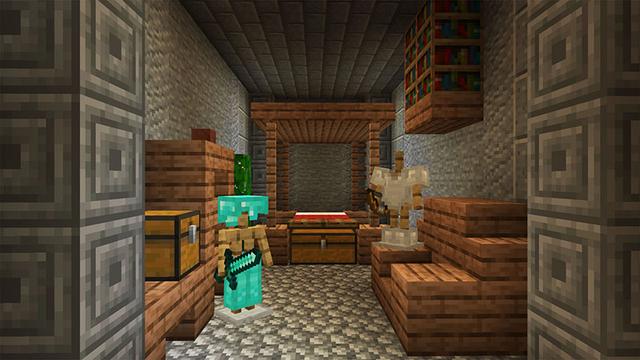 Screenshot of the Minecraft Bedrock Marketplace product Jungle Underground Base created by Gearblocks.