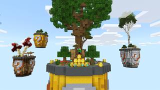 Screenshot of the Minecraft Bedrock Marketplace product Lucky Buckets created by Gearblocks.