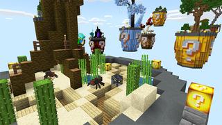 Screenshot of the Minecraft Bedrock Marketplace product Lucky Buckets created by Gearblocks.