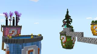 Screenshot of the Minecraft Bedrock Marketplace product Lucky Buckets created by Gearblocks.