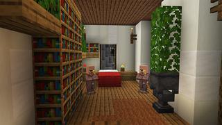 Screenshot of the Minecraft Bedrock Marketplace product Miner Town created by Gearblocks.