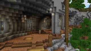 Screenshot of the Minecraft Bedrock Marketplace product Miner Town created by Gearblocks.