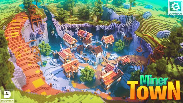 Thumbnail of the Minecraft Bedrock Marketplace product Miner Town created by Gearblocks.