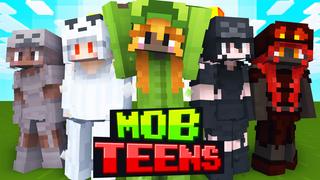 Thumbnail of the Minecraft Bedrock Marketplace product Mob Teens created by Gearblocks.