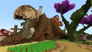 Screenshot of the Minecraft Bedrock Marketplace product Mushroom City created by Gearblocks.