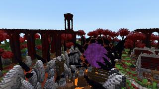 Screenshot of the Minecraft Bedrock Marketplace product Nether Village created by Gearblocks.