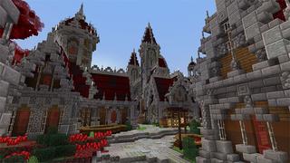 Screenshot of the Minecraft Bedrock Marketplace product Nether Village created by Gearblocks.