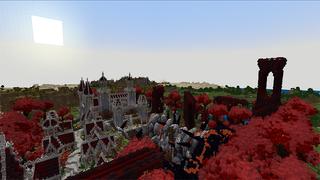 Screenshot of the Minecraft Bedrock Marketplace product Nether Village created by Gearblocks.