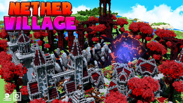 Thumbnail of the Minecraft Bedrock Marketplace product Nether Village created by Gearblocks.