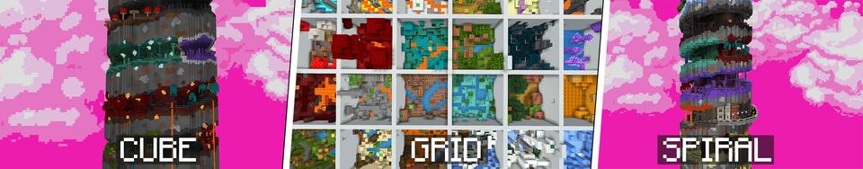 Panorama of the Minecraft Bedrock Marketplace product Parkour Bundle created by Gearblocks.