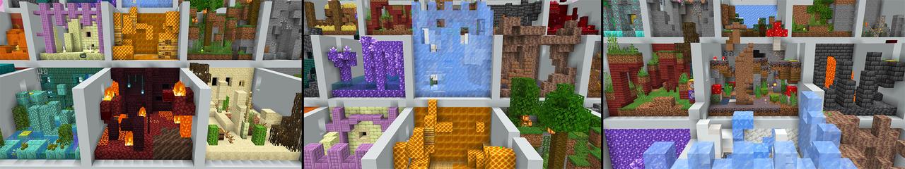 Panorama of the Minecraft Bedrock Marketplace product Parkour Speedrun created by Gearblocks.