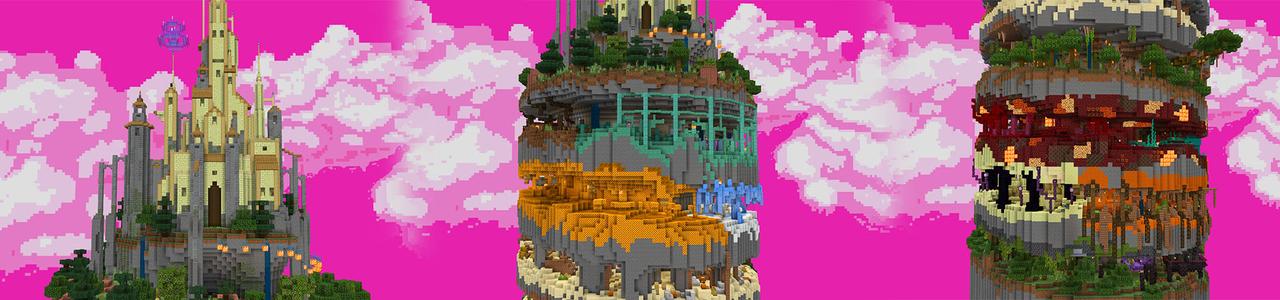 Panorama of the Minecraft Bedrock Marketplace product Parkour created by Gearblocks.