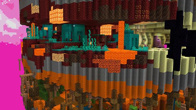 Screenshot of the Minecraft Bedrock Marketplace product Parkour created by Gearblocks.
