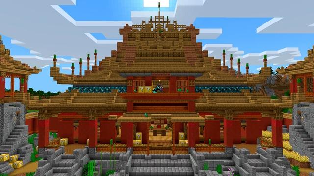 Screenshot of the Minecraft Bedrock Marketplace product Samurai Lucky Block created by Gearblocks.