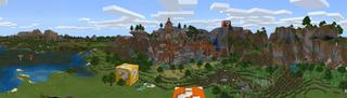 Panorama of the Minecraft Bedrock Marketplace product Samurai Lucky Village created by Gearblocks.