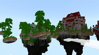 Screenshot of the Minecraft Bedrock Marketplace product Sky Castles created by Gearblocks.