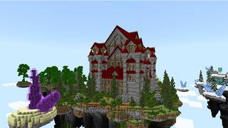 Screenshot of the Minecraft Bedrock Marketplace product Sky Castles created by Gearblocks.