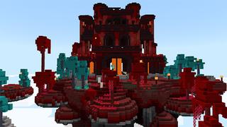 Screenshot of the Minecraft Bedrock Marketplace product Sky Castles created by Gearblocks.