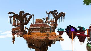 Screenshot of the Minecraft Bedrock Marketplace product Skyblock Dimensions created by Gearblocks.