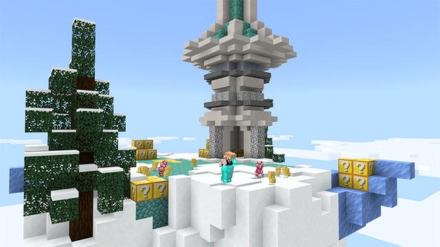 Screenshot of the Minecraft Bedrock Marketplace product Skyblock Lucky Block created by Gearblocks.