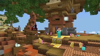 Screenshot of the Minecraft Bedrock Marketplace product Skyblock Lucky Block created by Gearblocks.