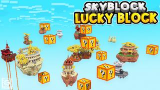 Thumbnail of the Minecraft Bedrock Marketplace product Skyblock Lucky Block created by Gearblocks.