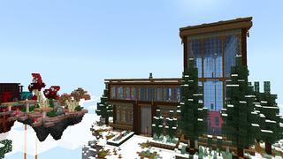 Screenshot of the Minecraft Bedrock Marketplace product Skyblock Mansions created by Gearblocks.