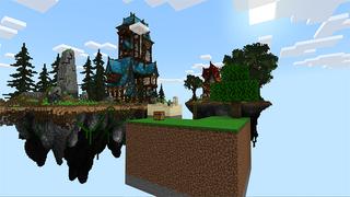 Screenshot of the Minecraft Bedrock Marketplace product Skyblock: Noob x Pro x Hacker created by Gearblocks.