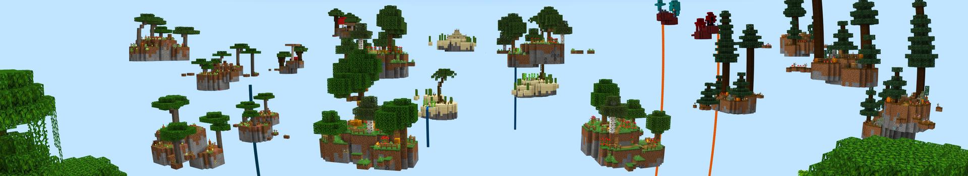Panorama of the Minecraft Bedrock Marketplace product Skyblock created by Gearblocks.