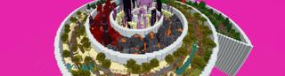 Panorama of the Minecraft Bedrock Marketplace product Spiral Parkour created by Gearblocks.